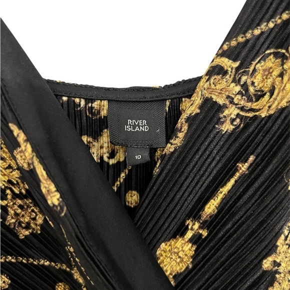 River‎ Island Black and Gold Dress - Picture 3 of 4